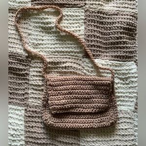 Handmade mini crochet purse